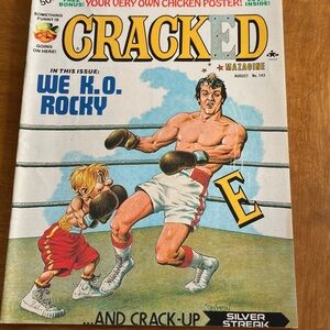 Cracked Magazine August No. 143 - Illustrated Boxing Cover